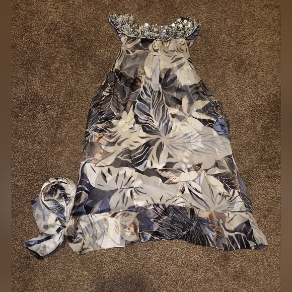 Cache Size 6 Dressy Halter Style Tank Top Blouse - Picture 12 of 13